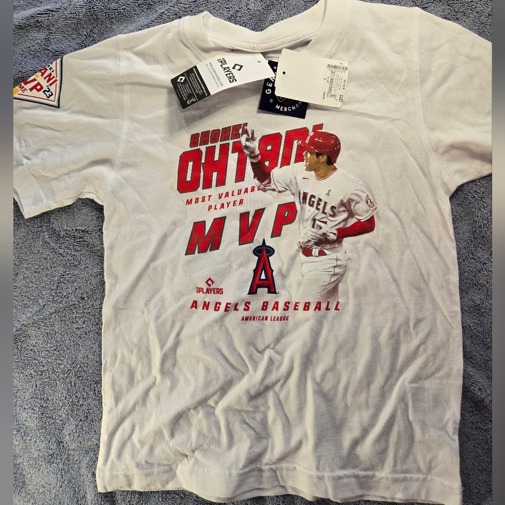 Nike MLB White and Red Angels MVP Tee